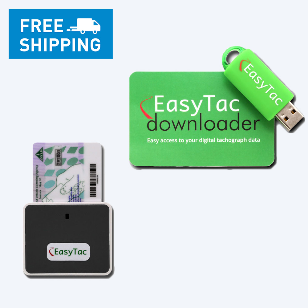 EasyTac digital tacho driver’s card download kit with modern driver's ...